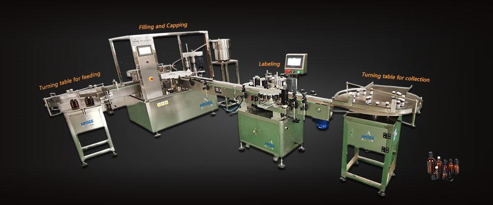essential oil filling capping labeling machine-1